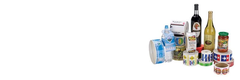 Etichette in bobina 152gr Polipropilene 4+0 a colori solo Fronte