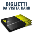 Biglietti da visita su cartoncino patinato alto spessore
nobilitati e protetti sul fronte da verniciatura UV extrabrillante 
Il retro rimane scrivibile

Un prodotto di altissima qualità al di sopra degli standard
per esaltare la vostra immagine!