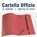 Cartella portadocumenti
3 lembi Stampa solo esterno
Formato chiuso 24x33 cm
Formato aperto 46x55 cm