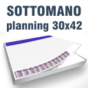 Stampa agenda planning 4 colori su una carta uso mano.
Dimensioni 30  x 42 cm, da poggiare sulla scrivania,
Ideale per segnare i proprio impegni settimanali.
Ogni planning è stampato in 50 fogli + sottoblocco in cartonicino
incollato all'americana