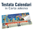 Stampa su carta adesiva della sola testata
per personalizzazione dei vostri calendari
Di facile applicazione grazie a gli intagli sul retro della carta