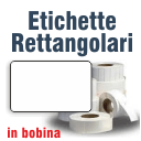 Etichette Adesive in Bobina rettangolari