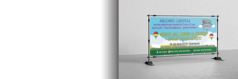 Banner Striscione monofacciale 520gr