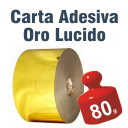 Carta Adesiva Oro Lucido 80 gr