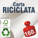Carta100% Riciclata 160 gr.