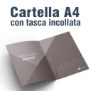 Cartella A4 - 1 tasca incollata