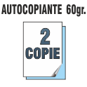 Autocopiante 60 gr. 2 COPIE