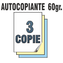 Autocopiante 60 gr. 3 COPIE