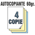 Autocopiante 60 gr. 4 COPIE
