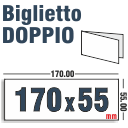 Stampa Biglietti da Visita doppi 170 x 55