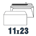Buste Intestate 11x23 senza finestra con strip a colori solo fronte