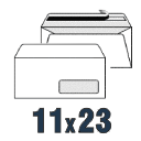 Stampa Buste 11 x 23 con Finestra + Strip