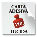 Carta adesiva lucida 110 gr.