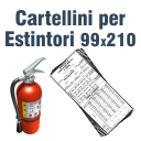 Stampa Cartellino Manutenzione Estintore 99x210