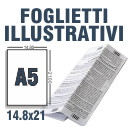 Foglietti illustrativi A5